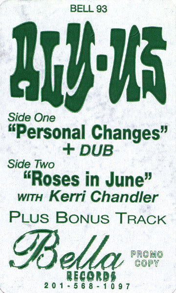 Aly-Us : Personal Changes (12", Promo, W/Lbl)