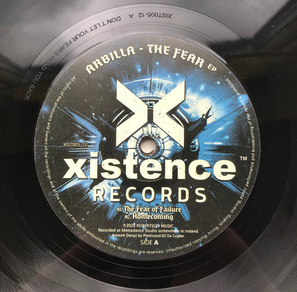 Arbilla : The Fear EP (12", EP)