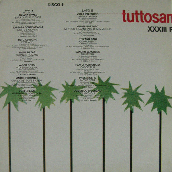 Various : Tuttosanremo '83 (2xLP, Comp, Gat)