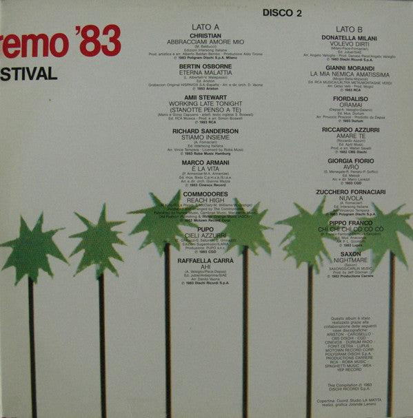 Various : Tuttosanremo '83 (2xLP, Comp, Gat)