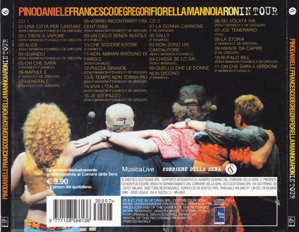 Pino Daniele, Francesco De Gregori, Fiorella Mannoia, Ron (16) : In Tour (2xCD, Album, RE)