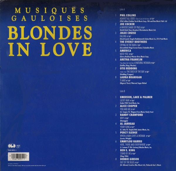 Various : Musiques Gauloises - Blondes In Love (LP, Comp)