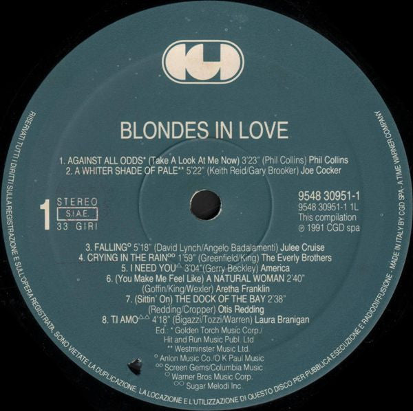 Various : Musiques Gauloises - Blondes In Love (LP, Comp)