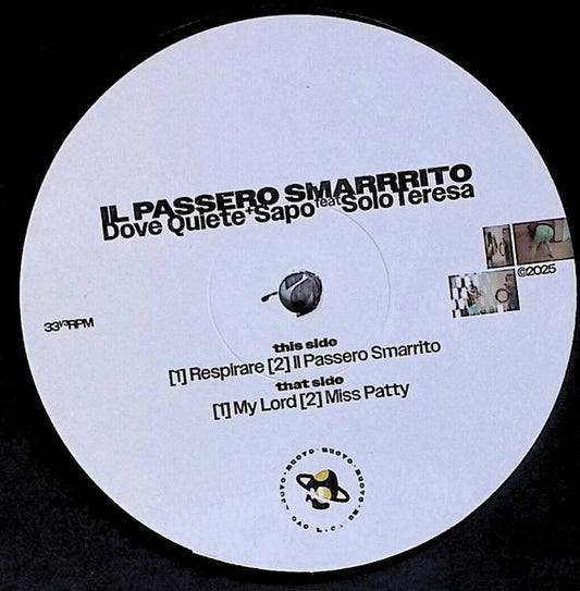 Dove Quiete + Sapo (30) Feat Solo Teresa : Il Passero Smarrito (12")