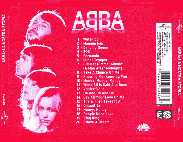 ABBA : La Nostra Storia (CD, Comp)