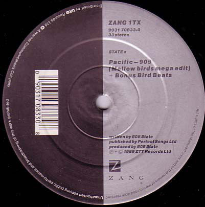 808 State : Pacific ‎– 909 (Mellow Birds Mega Edit) + Bonus Bird Beats / Cobra Bora (12", Single, Ltd)