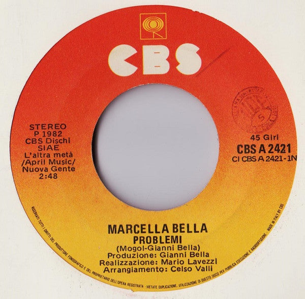 Marcella Bella : Problemi (7")