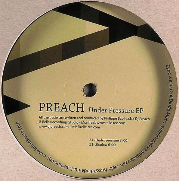 Preach* : Under Pressure EP (12", EP)