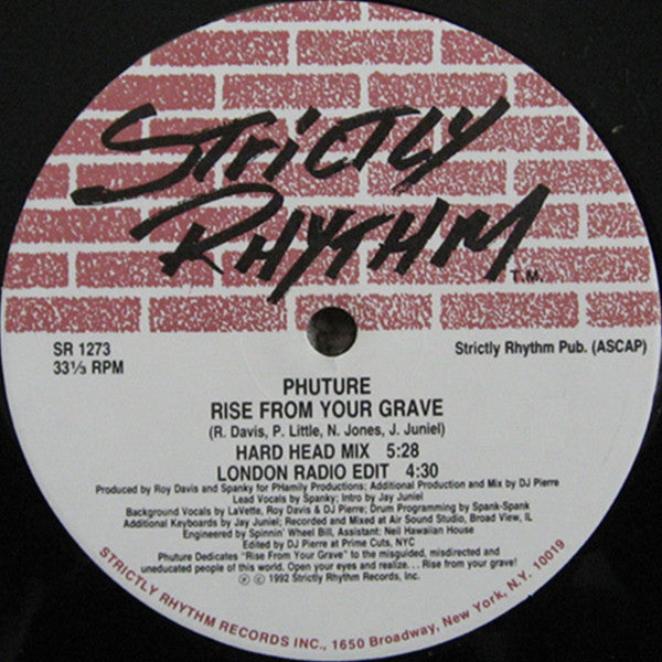 Phuture : Rise From Your Grave (12")