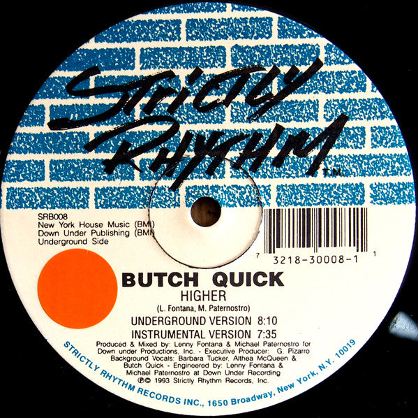 Butch Quick : Higher (12")