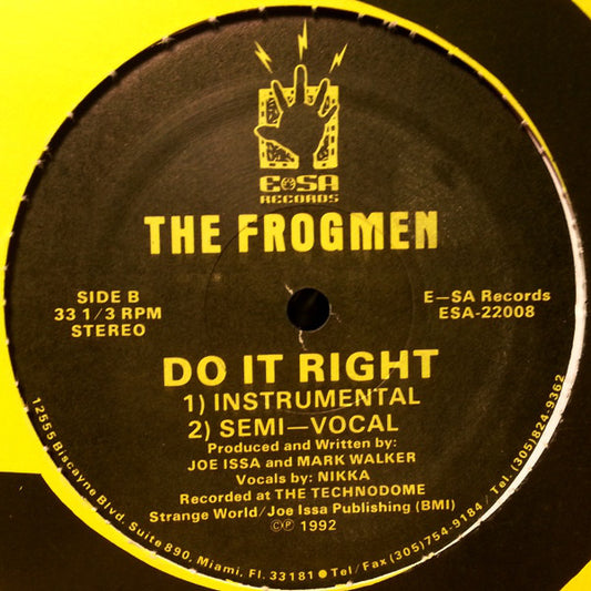 Frogmen : Do It Right (12", Single)