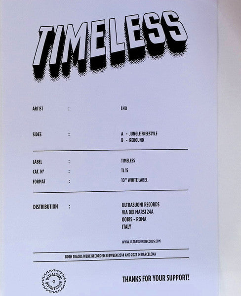 LNO (3) : Jungle Freestyle (10", Ltd, W/Lbl, Han)