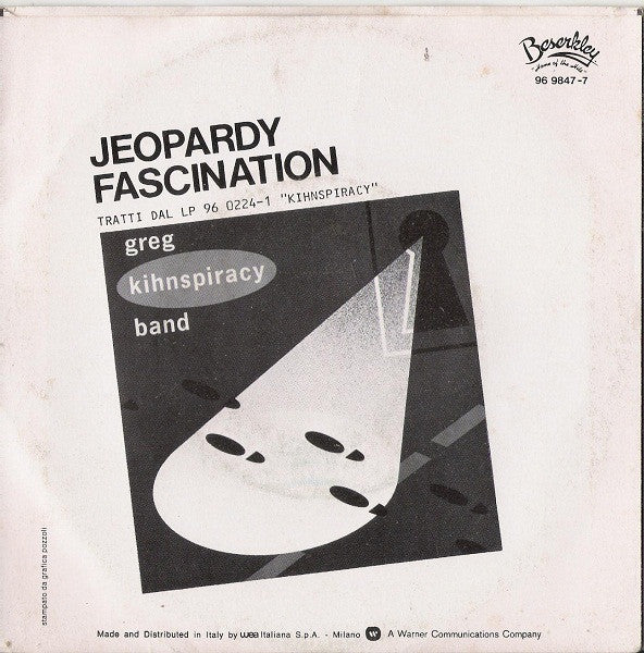 Greg Kihn Band : Jeopardy (7", Single)