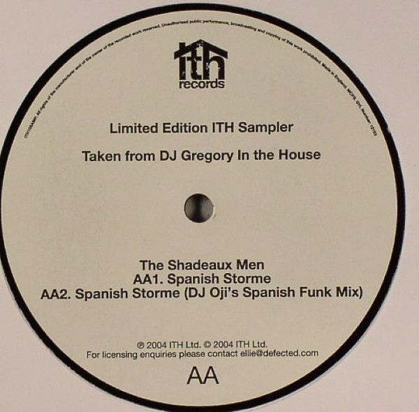 DJ Gregory : In The House (Sampler) (12", Ltd, Smplr)