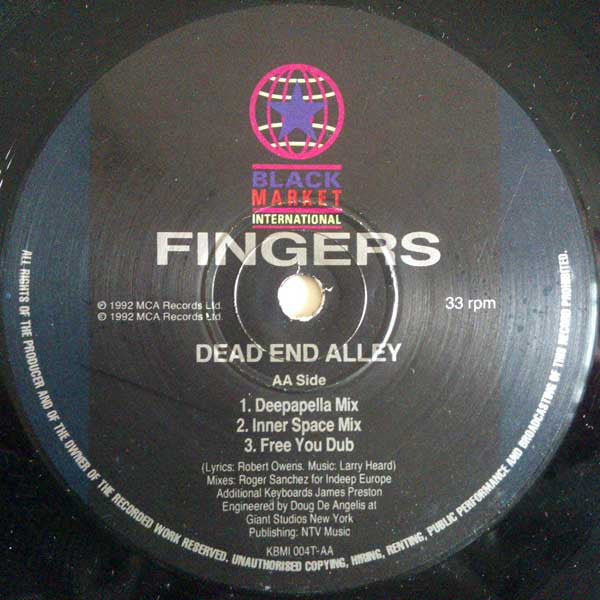 Mr. Fingers : Dead End Alley (12")