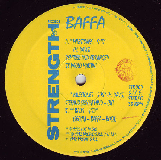 Baffa* : Milestones (12")