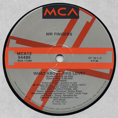 Mr. Fingers : What About This Love? (12", Single)