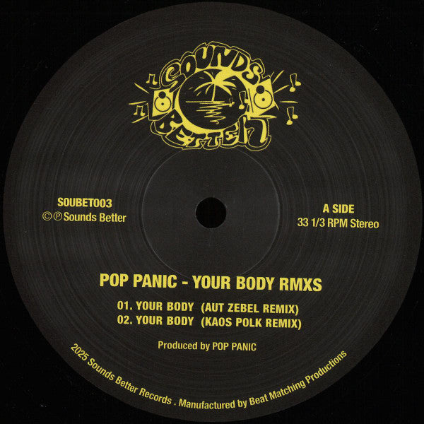 Pop Panic / N.O. : Soubet 003 (12")