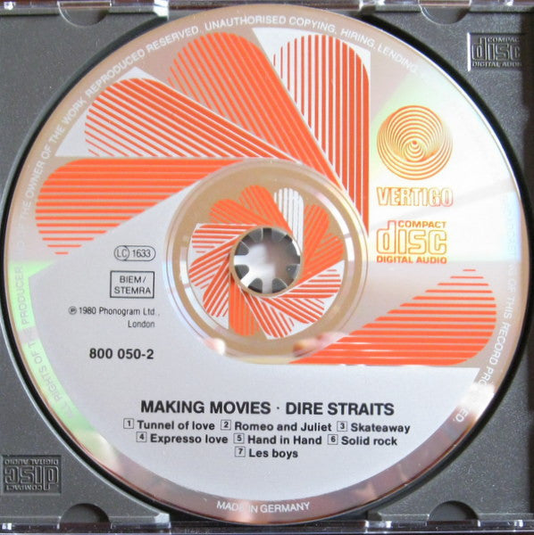 Dire Straits : Making Movies (CD, Album, RE, Red)