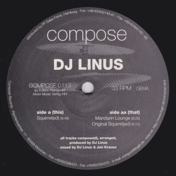 DJ Linus : EP 3 (12", EP)