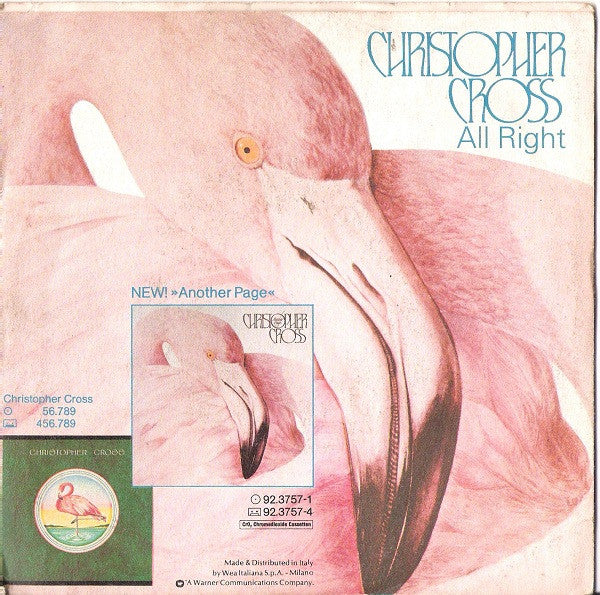 Christopher Cross : All Right (7", Single)