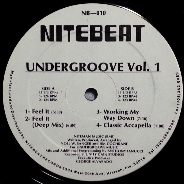 Undergroove (3) : Vol. 1 (12")