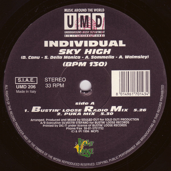 Individual : Sky High (12")