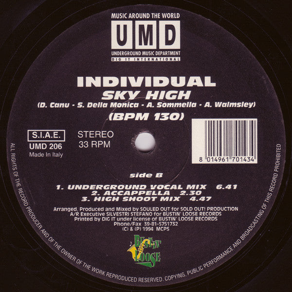 Individual : Sky High (12")