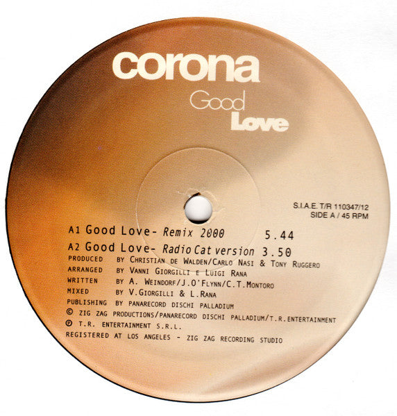 Corona : Good Love (12")