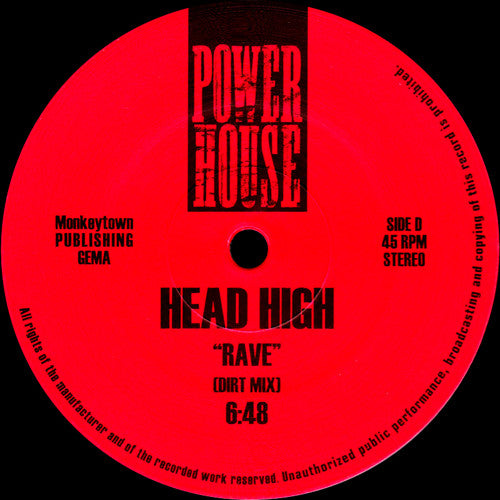 WK7 / Head High : Do It Yourself (Original Mix) / Rave (Dirt Mix) (12")