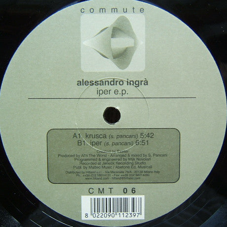 Alessandro Ingrà : Iper E.P. (12", EP)