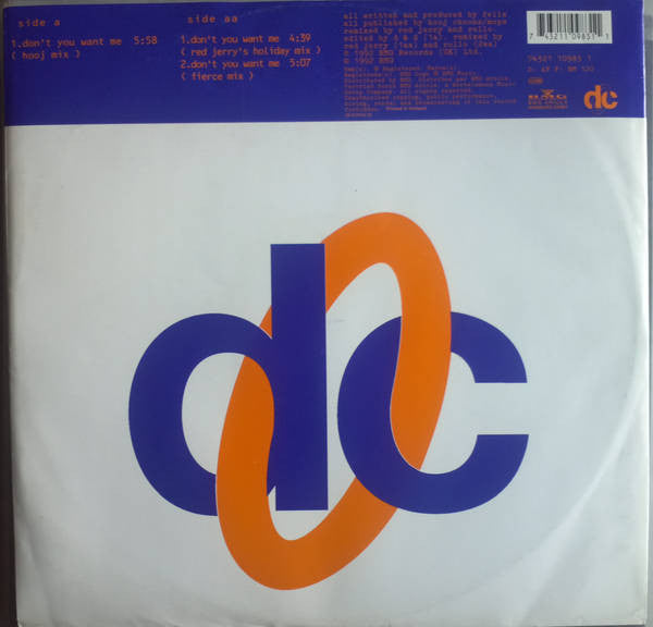 Felix : Don't You Want Me (12")