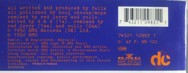 Felix : Don't You Want Me (12")