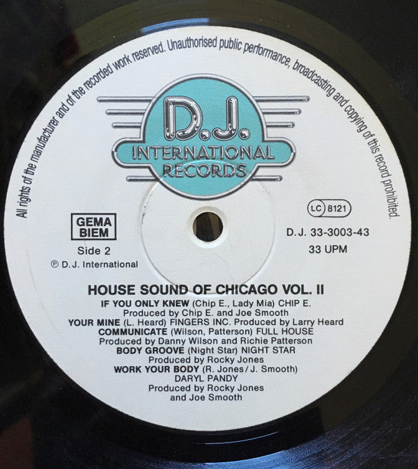 Various : The House Sound Of Chicago Volume 2 (LP, Comp)