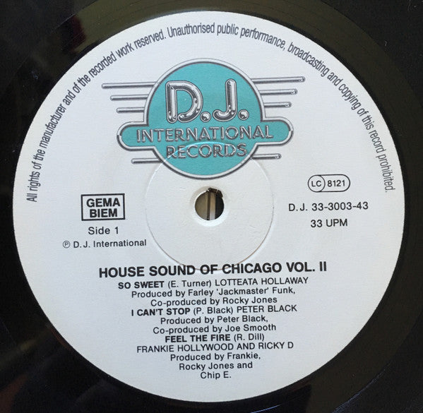 Various : The House Sound Of Chicago Volume 2 (LP, Comp)