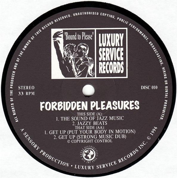 Forbidden Pleasures : The Sound Of Jazz Music / Get Up (12")