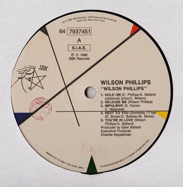 Wilson Phillips : Wilson Phillips (LP, Album)