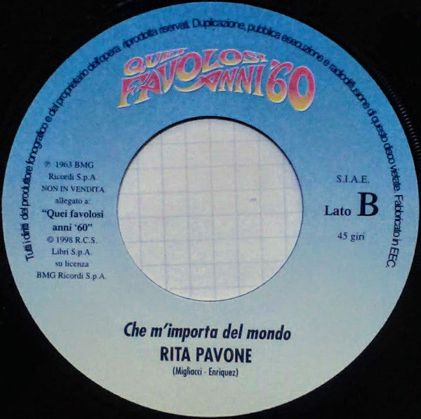 Rita Pavone : Datemi Un Martello = If I Had A Hammer (7", RE)