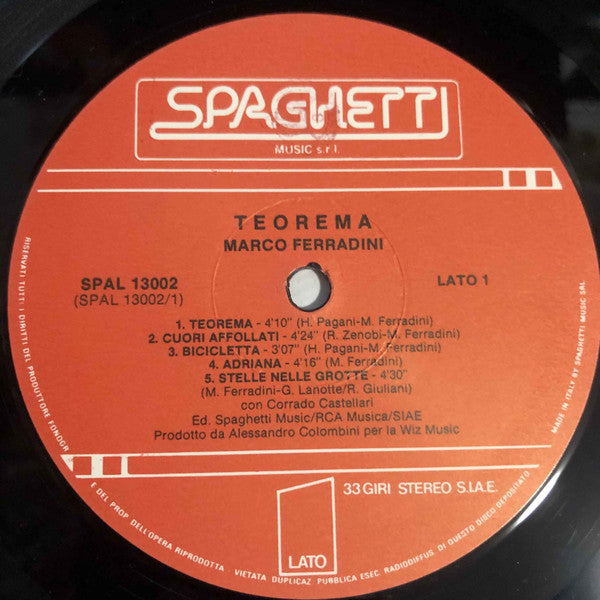 Marco Ferradini : Teorema (LP, Comp)