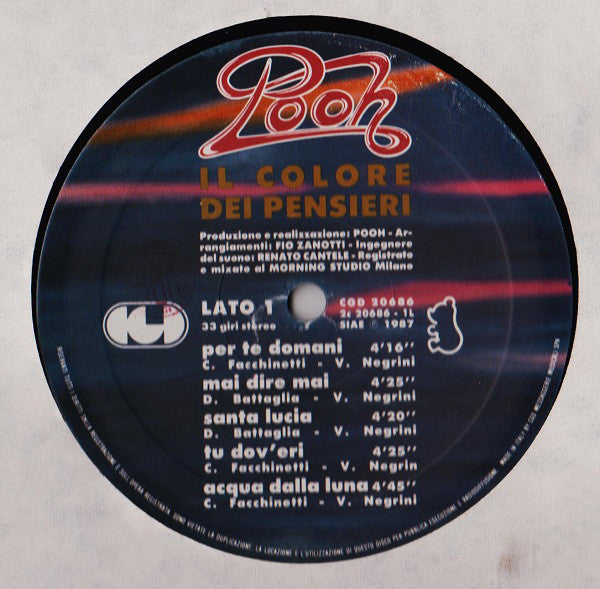Pooh : Il Colore Dei Pensieri (LP, Album, Gat)