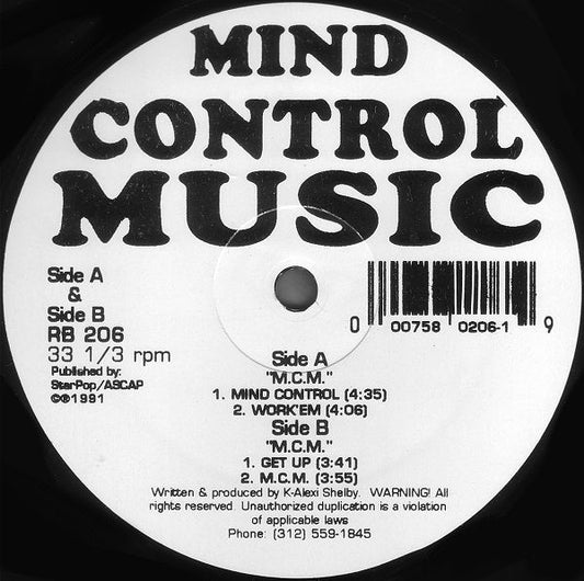 Mind Control Music : M.C.M. (12")