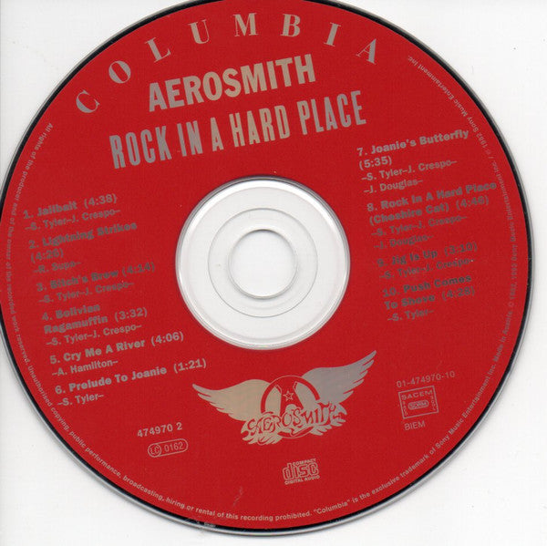 Aerosmith : Rock In A Hard Place (CD, Album, RE, RM, RP)