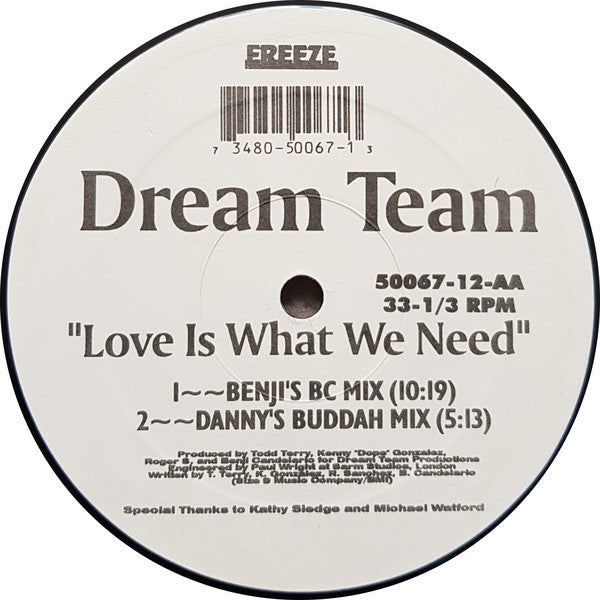 Dream Team (3) : Love Is What We Need (12")