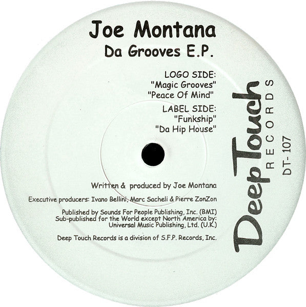 Joe Montana : Da Grooves E.P. (12", EP)