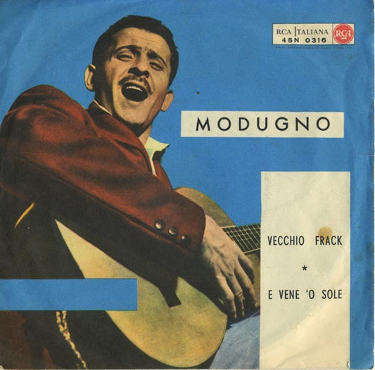 Domenico Modugno : Vecchio Frack / E Vene 'O Sole (7", Mono)