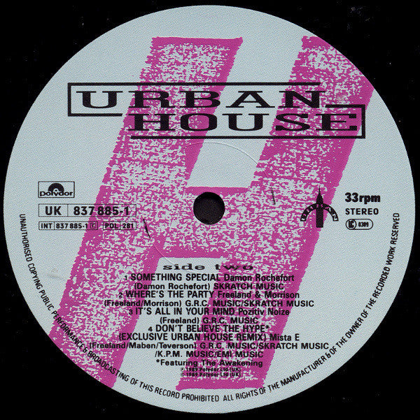 Various : Urban House (LP, Comp)