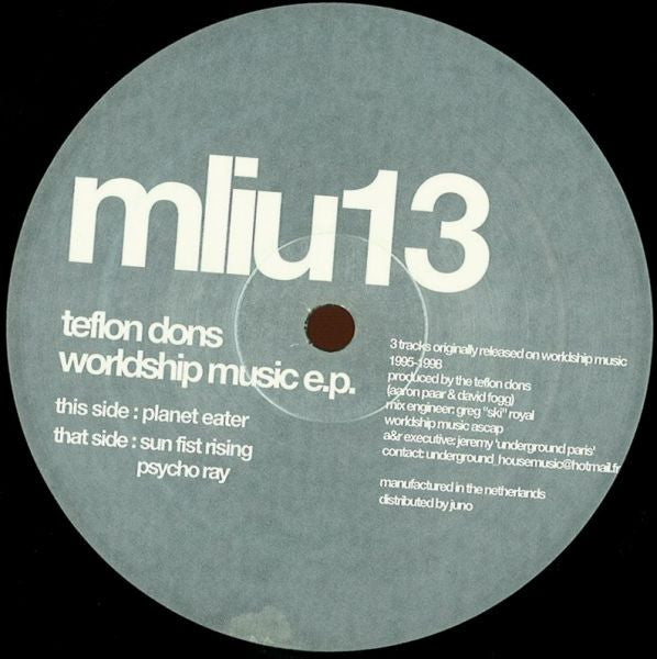 Teflon Dons : Worldship Music E.P. (12", EP)