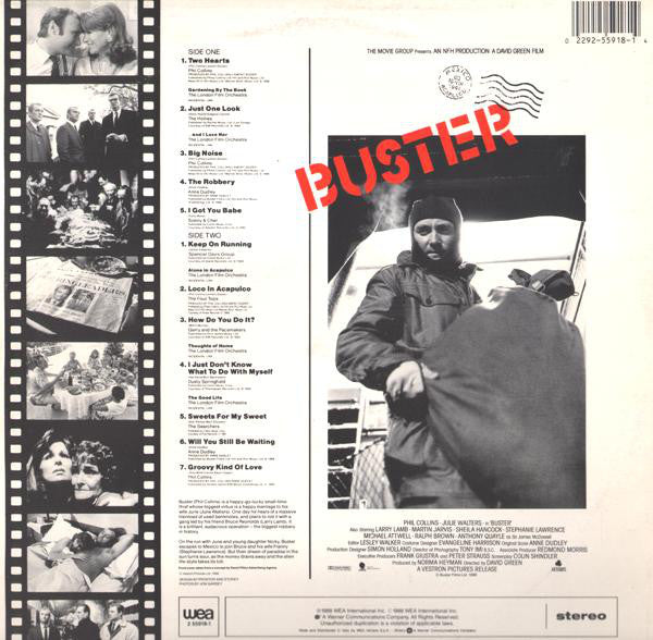 Various : Buster (Original Motion Picture Soundtrack) (LP, Comp)