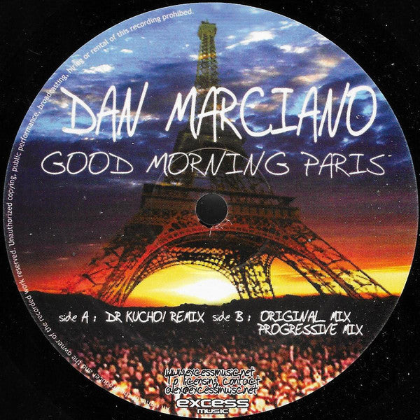 Dan Marciano : Good Morning Paris (12")