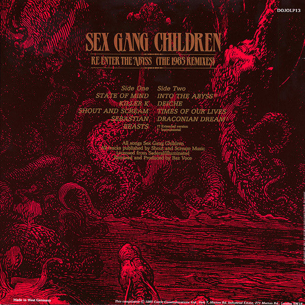 Sex Gang Children : Re-Enter The Abyss (The 1985 Remixes) (LP, Album)